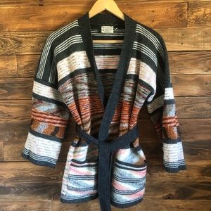 Vintage Kimlon Cardigan w/ Waist Tie